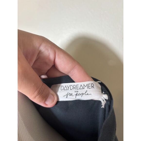 Daydreamer for Free People Biggie Notorious B.I.G Slit Tunic Washed Black Medium - Picture 6 of 6